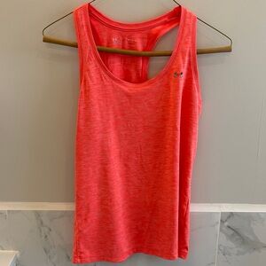 Under Armour Coral-Red Racerback Performance Tank